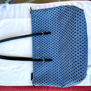 Ralph Lauren purse. Pretty blue with a special pattern.